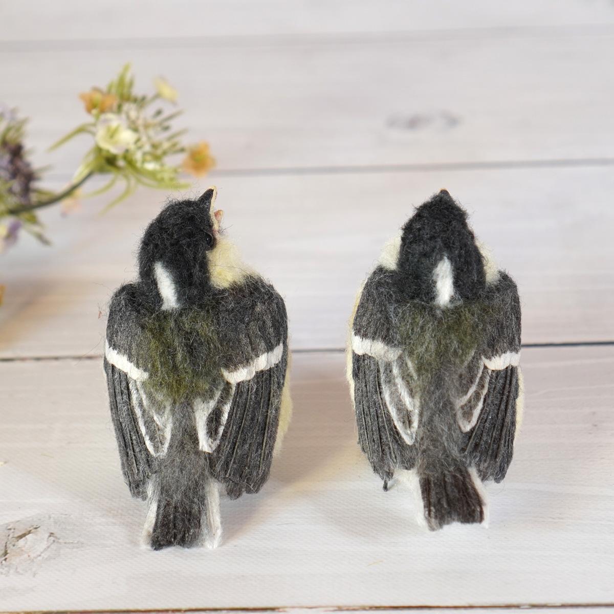 ＊野鳥＊羊毛フェルト シジュウカラのひな | 4枚目