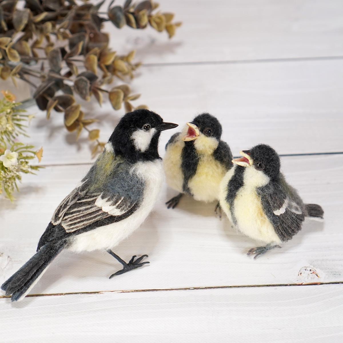 ＊野鳥＊羊毛フェルト シジュウカラのひな | 7枚目