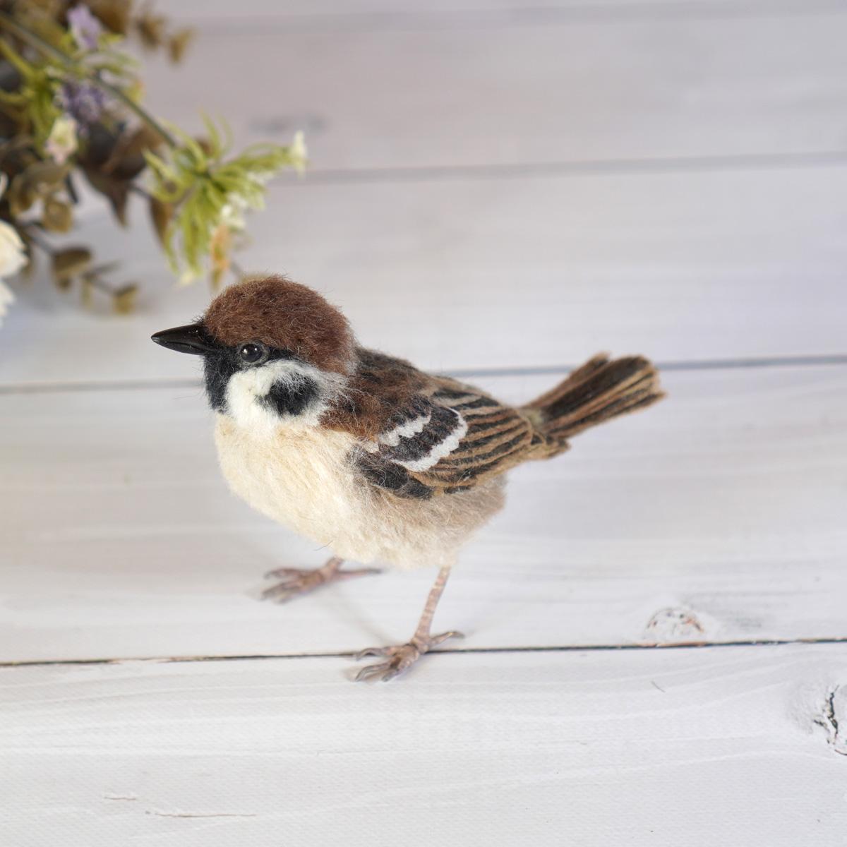 ＊野鳥＊羊毛フェルト スズメ