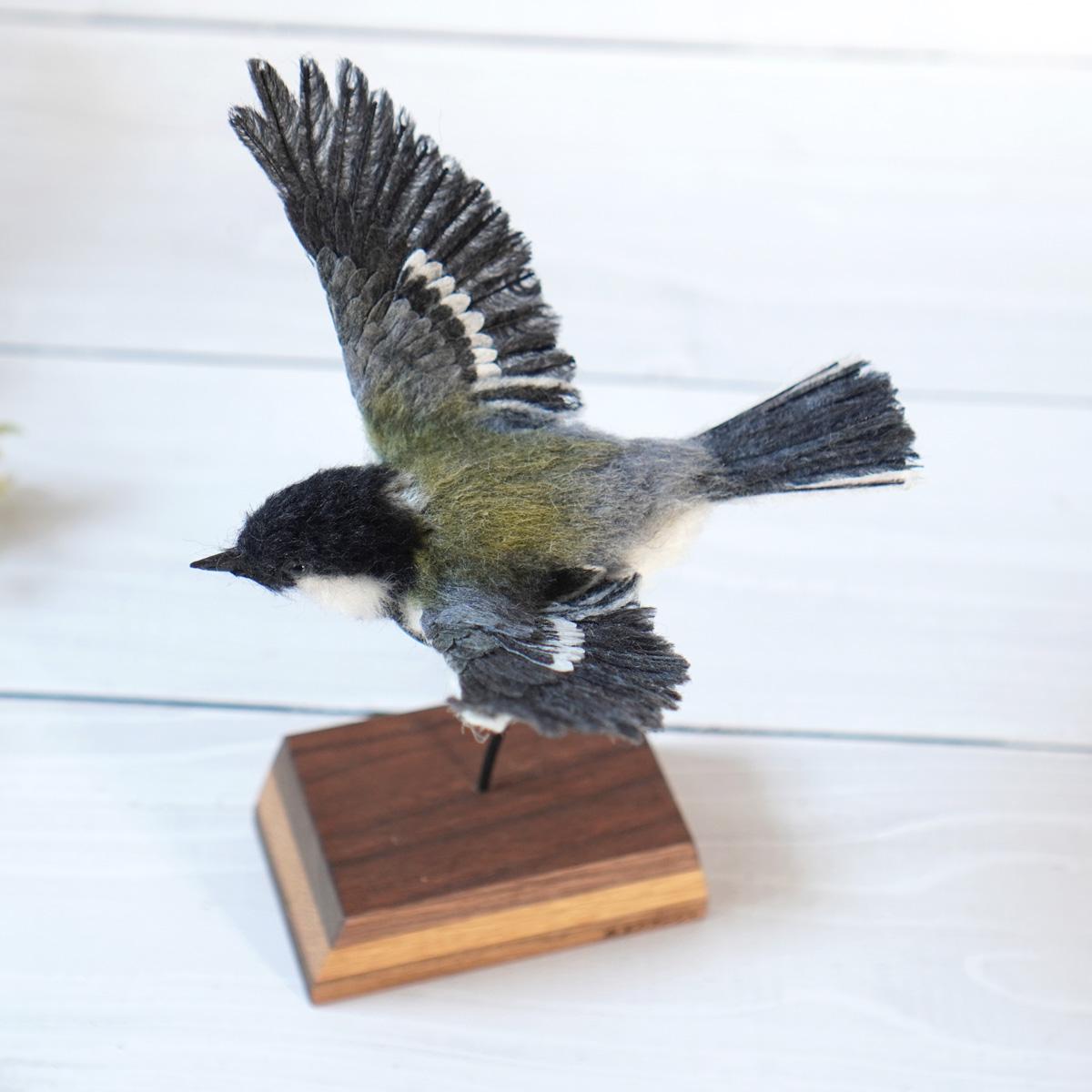 ＊野鳥＊羊毛フェルト シジュウカラ