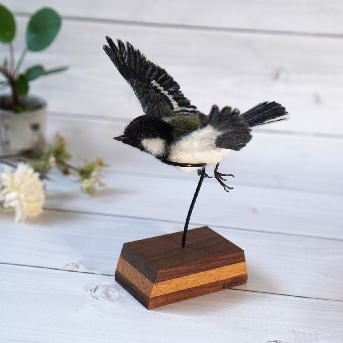 ＊野鳥＊羊毛フェルト シジュウカラ | 7枚目